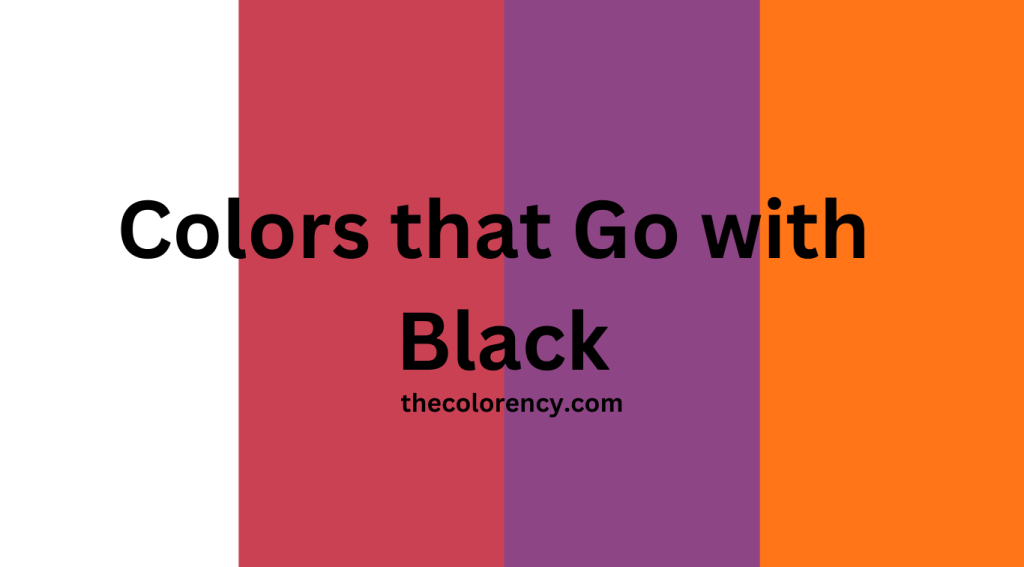 Colors that Go with Black