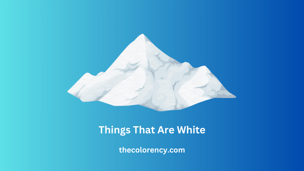 Check Things That Are White in thecolorency
