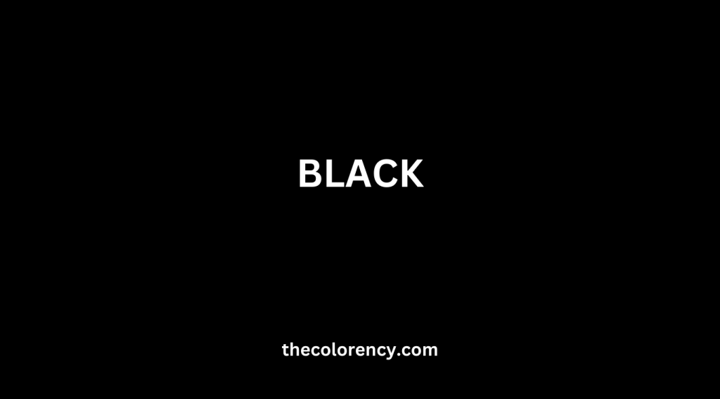 learn the meaning of black in thecolorency