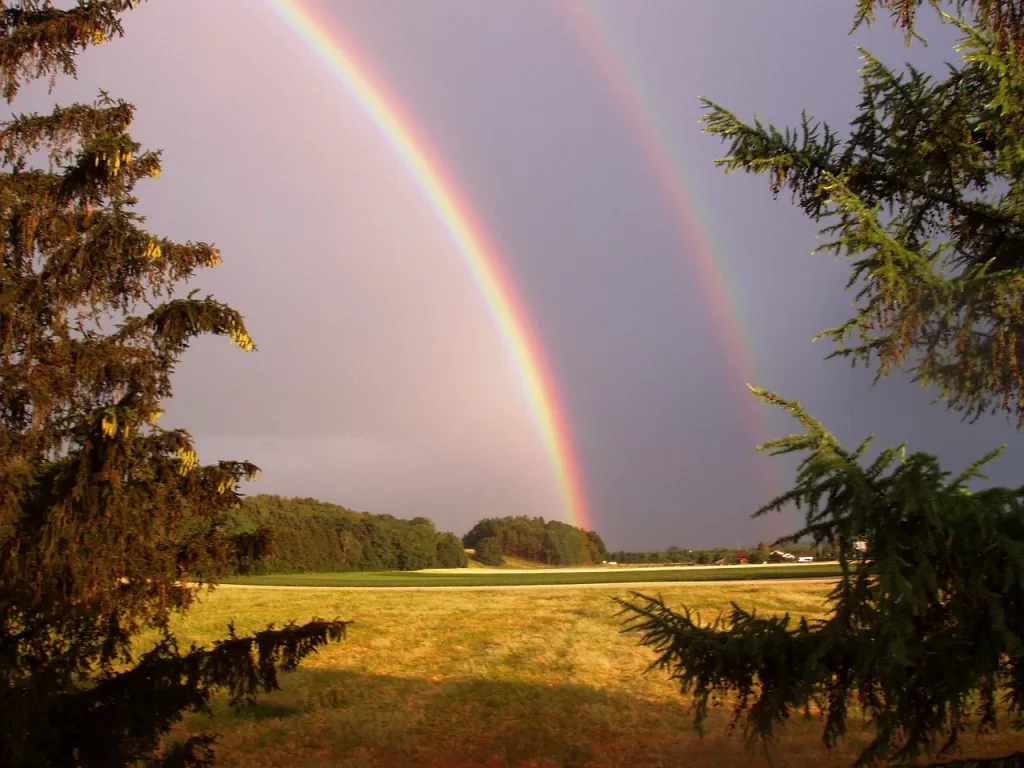 nature, rainbow, double rainbow-122987.jpg