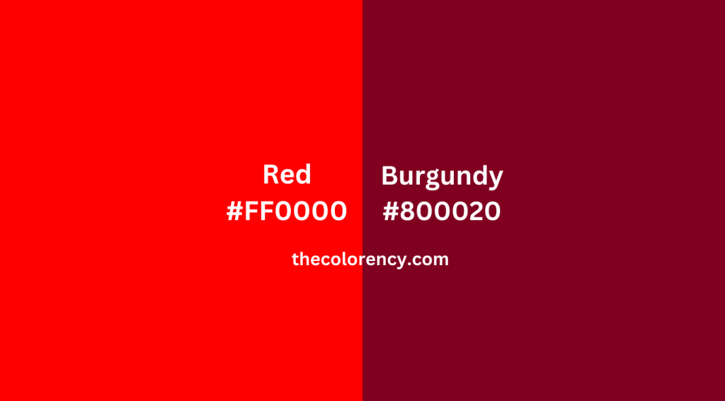 Burgundy Vs Red