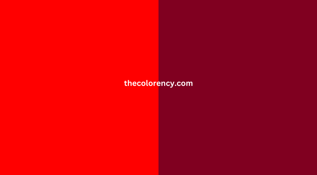 Burgundy and Red