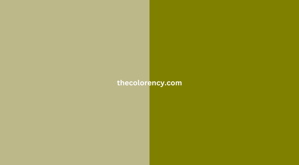 Sage Green and Olive Green