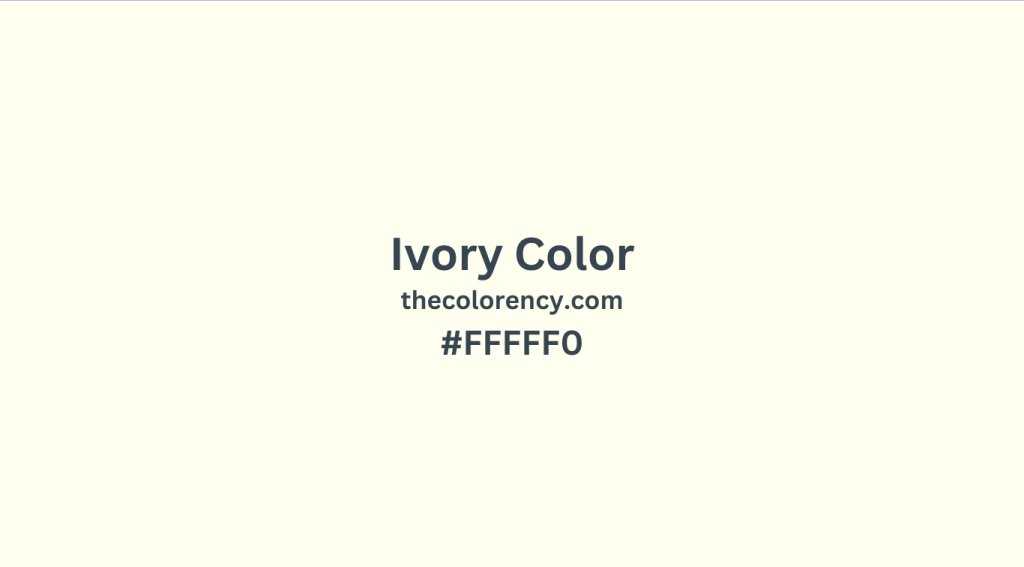 ivory color