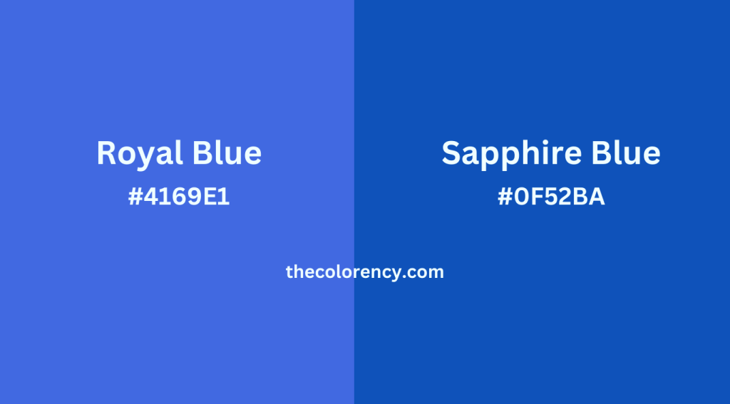 Sapphire Blue Vs Royal Blue