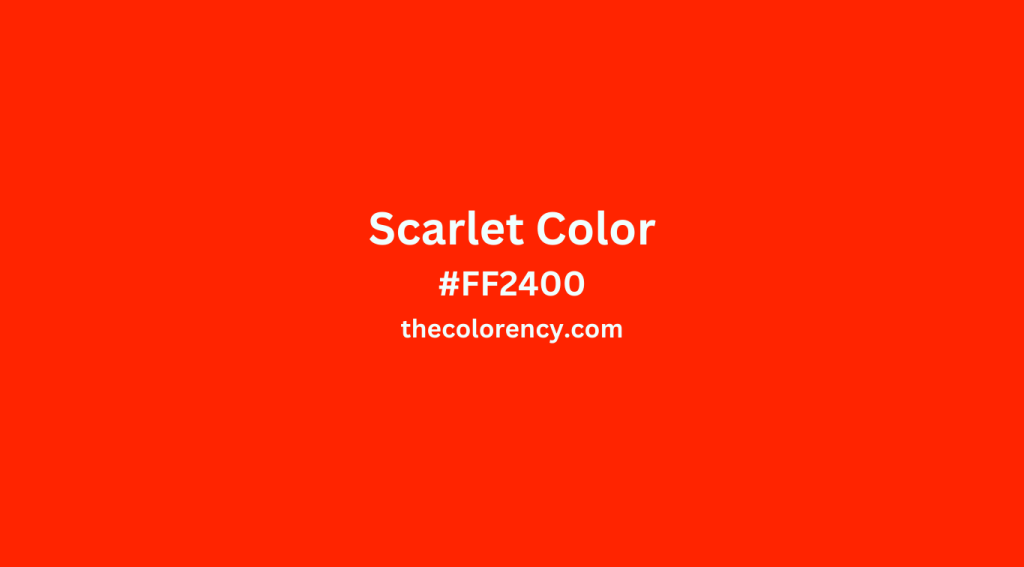 What is the Color Scarlet: A Comprehensive Guide - The Color Ency